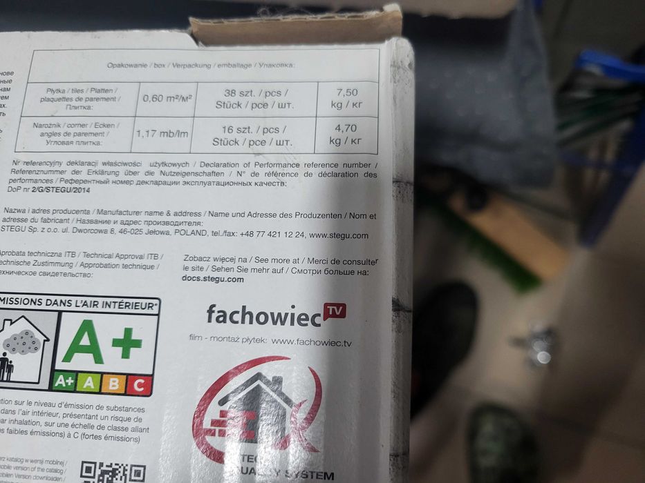 Płytki ozdobne - bielona cegła