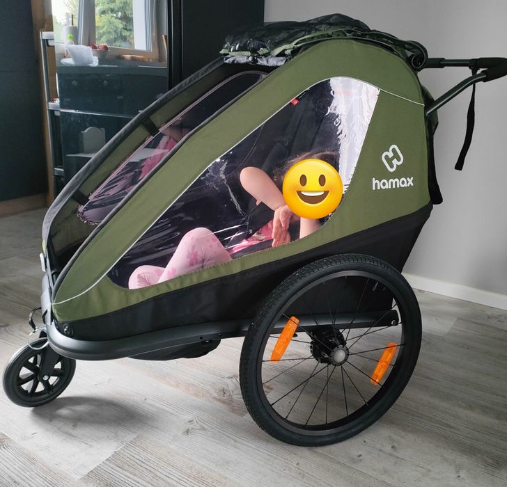 Przyczepka rowerowa hamax jak nowa