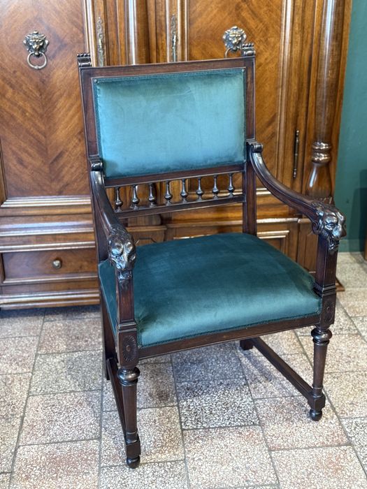 Zabytkowy Francuski tron / fotel 1880r po renowacji ( transport cala Polska ) zobacz