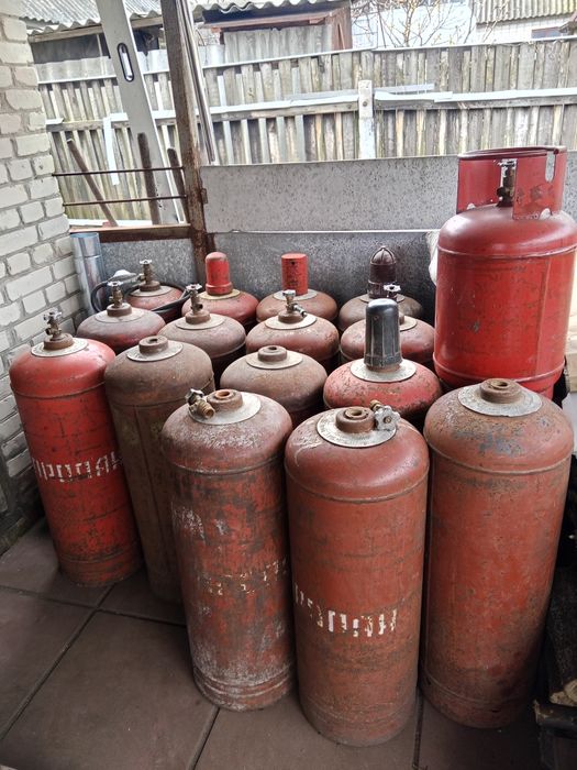 Газовий Балон Пропановий для мангал буржуйка автоклав піскоструй
