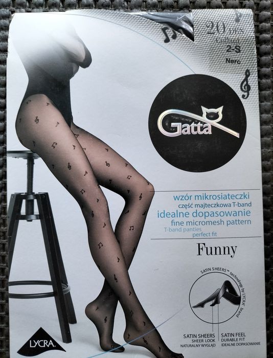 Rajstopy gatta Funny 2-s Nero