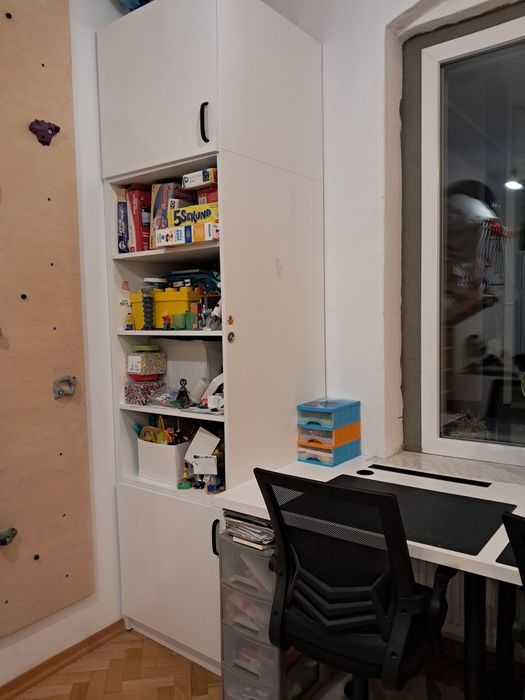 Biurko podwójne i regał