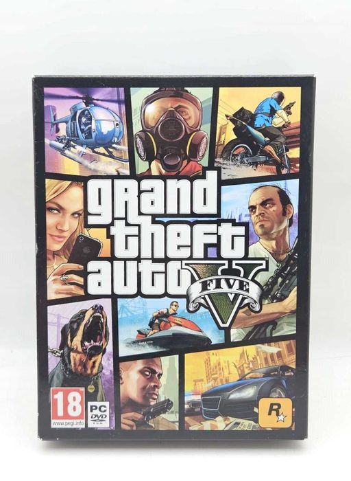 Grand theft auto v, GTA 5 V PC, GTA V PC, 7 płyt PC + MAPA BOX, sklep