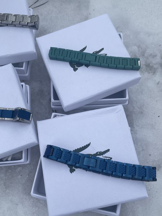 ‼️Акція‼️ Браслет Lacoste/Браслет лакоста/Браслет на руку/Сірий|