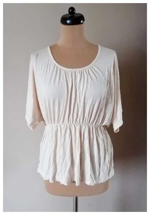 s m H&M bluzka nude nowa