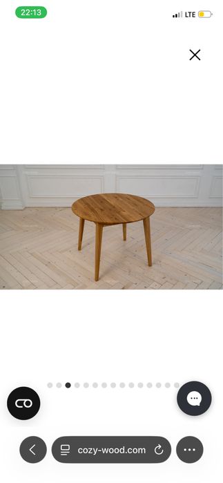 Stół dębowy i 4 krzesła dębowe COZY WOOD