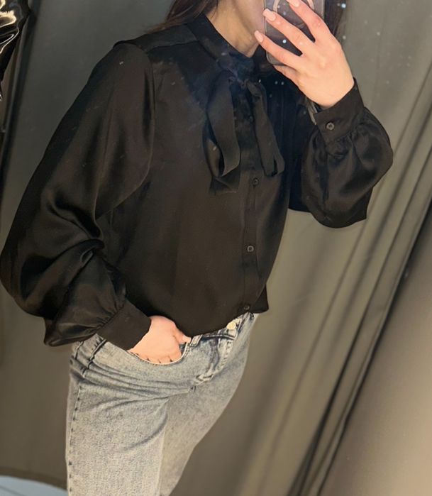 Блузка сатинова розім s