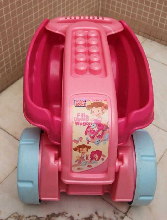 Legos/Mega Bloks Carrinho de Arrastar c/ 110 Blocos de Construção