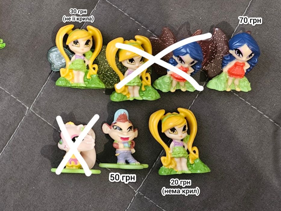 Вінкс winx кіндери kinder pixie піксі love&pet звірята