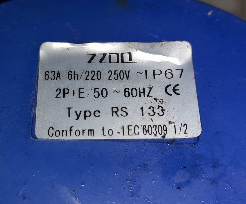 Fichas trifásicas de parede