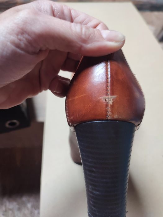 Baldaccini  botki trzewiki  retro na słupku skóra naturalna 25,5cm