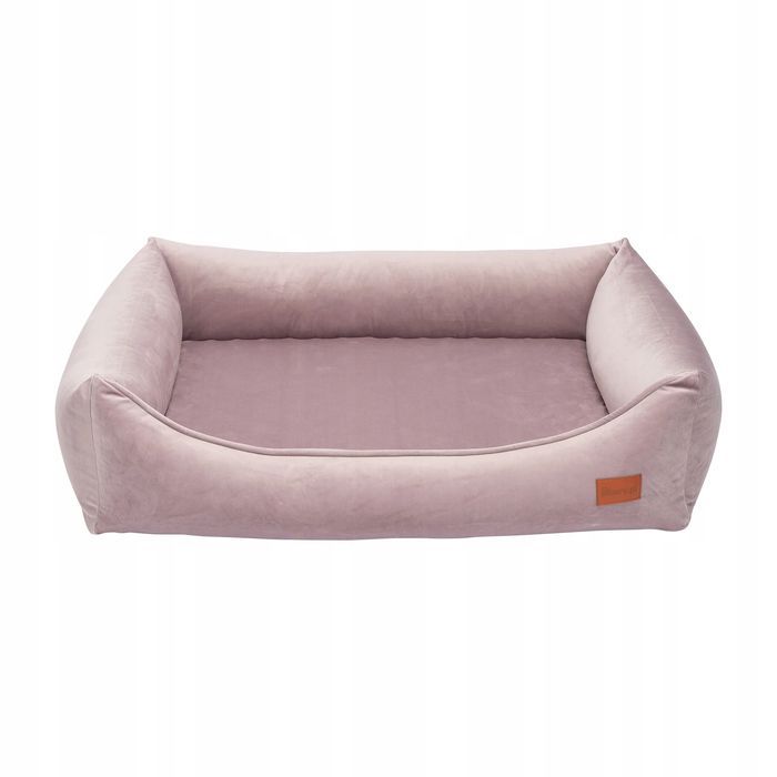 ortopedyczna kanapa średni pies mops beagle terrier 90x70x20cm różowa