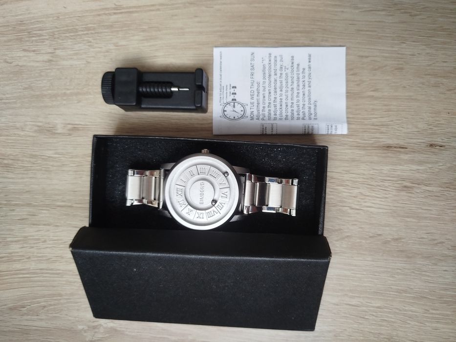 Zegarek Męski BINBOND Magnetyczny Kwarcowy +Bransoleta