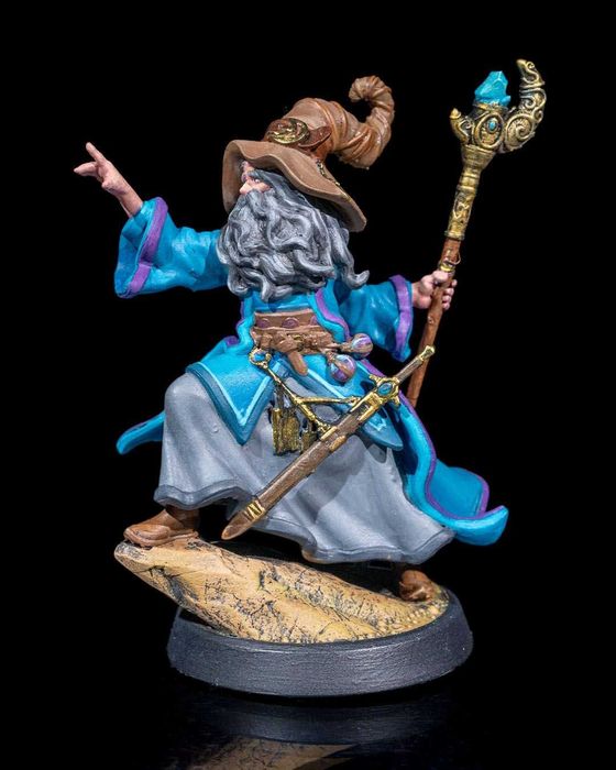 Uldor Neredras Mag figurka 32mm 14K zgodna z DnD RPG Pathfinder Warham