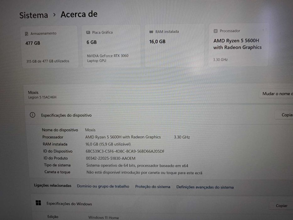 Computador LENOVO LEGION