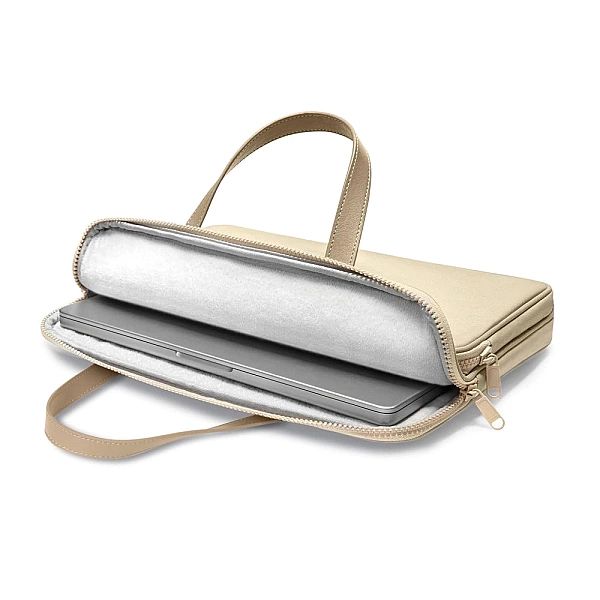 Torba Tech-Protect Carrying Bag na laptopa 13-14" - beżowa