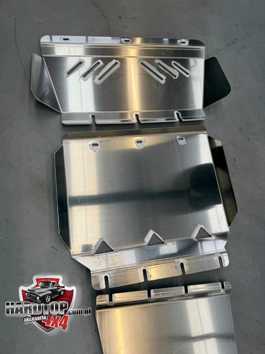 KOMPLET Osłon Aluminiu 6mm VW AMAROK Silnik/CHŁODNICA/Skrzynia 2012-22