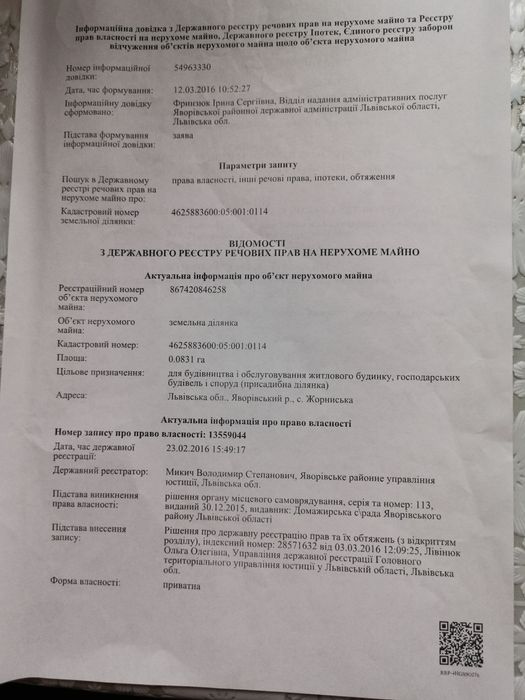 Земельна ділянка