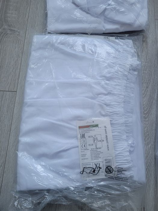 Białe ubrania ochronne Brixton XL - komplet