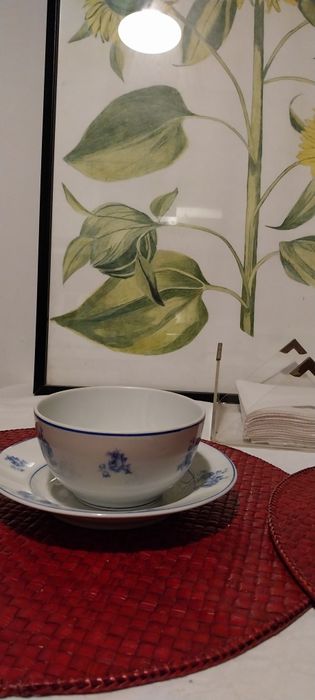 Tigela e prato para pequeno almoço da Candal