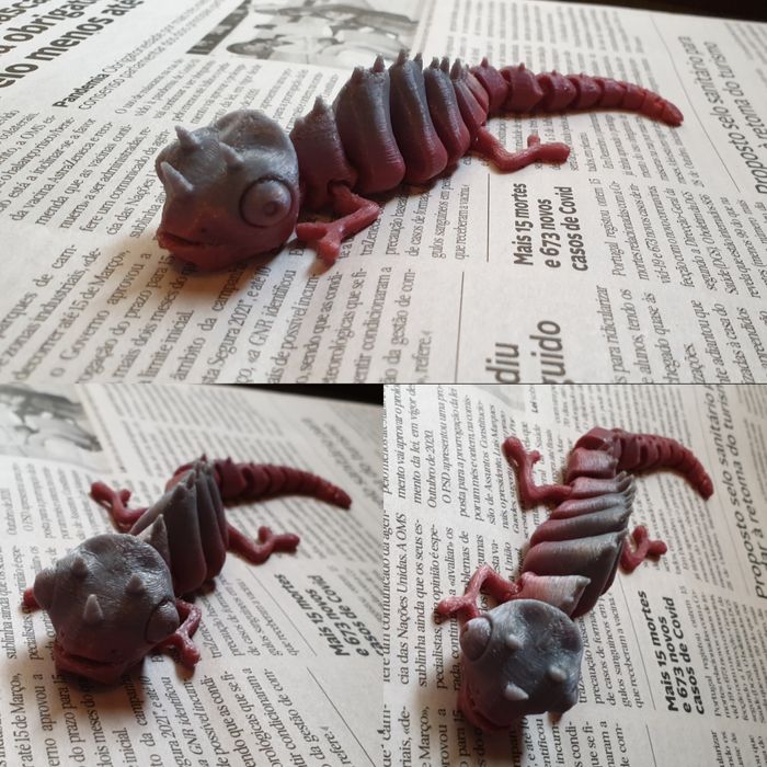 Animais articulados - Tubarao / Tubarao Martelo / Polvo / Camaleao