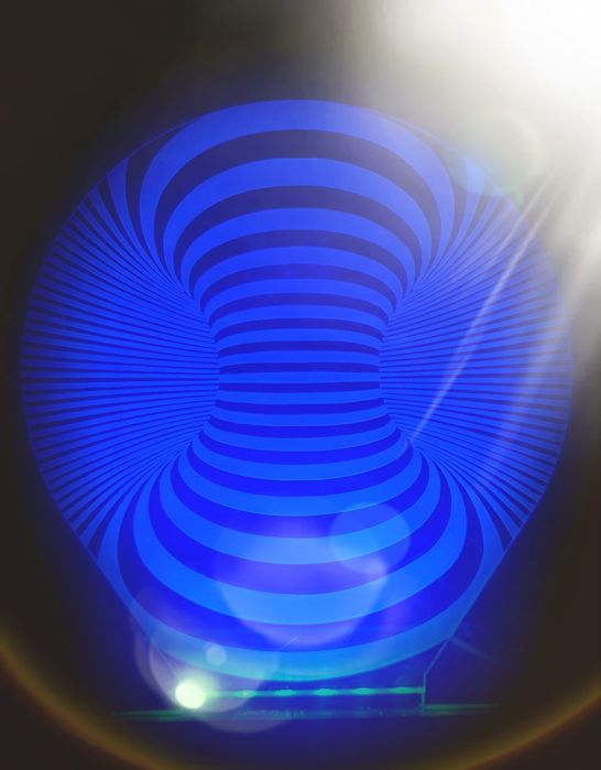 Designerska statuetka - tunel czasoprzestrzeni  3D RGB