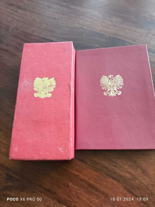 Srebrny Krzyż zasługi z legitymacją PRL