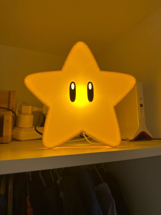 Super Mario Star Світильник Маріо Нічник LED