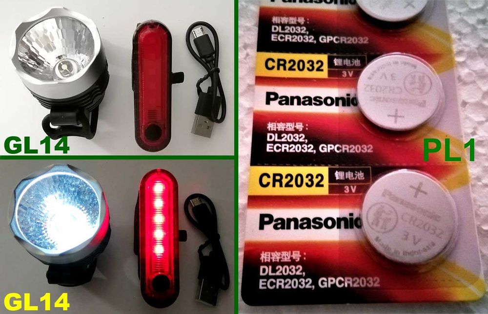 Grupos de luz de bicicleta pasteleira, dobrável, city bike, etc