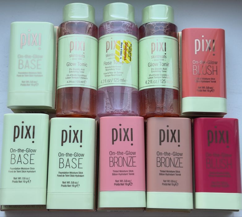 Pixi ( бази, бронзери, румʼяни) + тоніки ( rose/glow) ОРИГІНАЛ США!