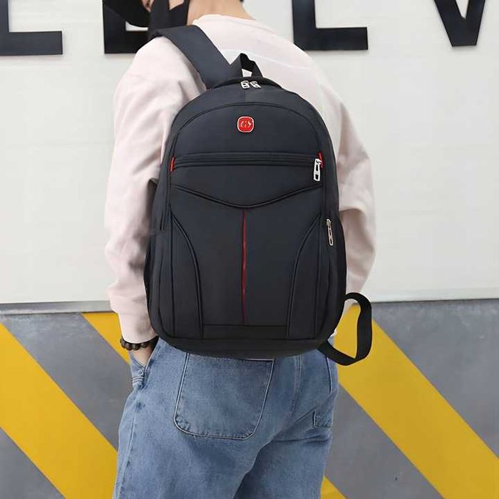 PLECAK TORNISTER MŁODZIEŻOWY szkolny turystyczny sportowy czarny uni