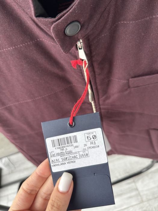 Шерстяная Итальянская жилетка Tombolini