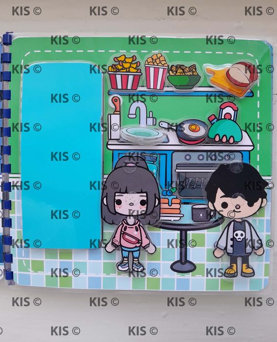 Тока бока для хлопців, альбом гра на липучках ,Toca Boca for boys