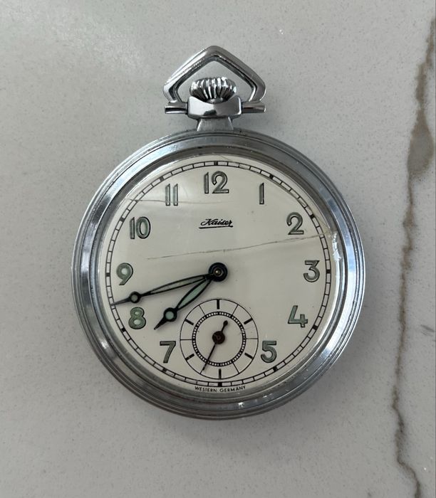 niemiecki męski zegarek kieszonkowy Kaiser