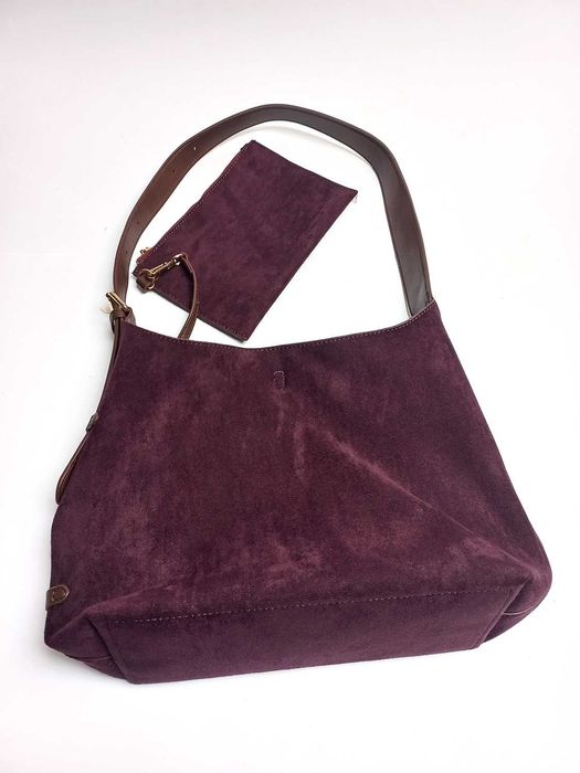Mala Ombro Roxo Castanho