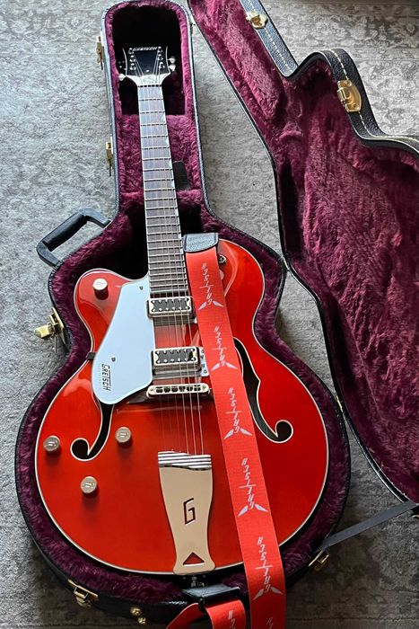 Gretsch G5420LH (Orange Stain) – leworęczna gitara + futerał i dodatki