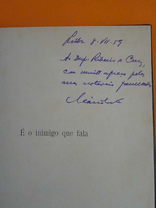É o inimigo que fala -Tenente Mário Costa -1a guerra Campanha Africa