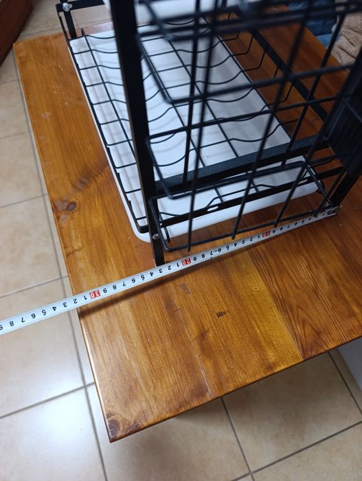 Suszarka do naczyń Stojąca Dwupoziomowa Czarna