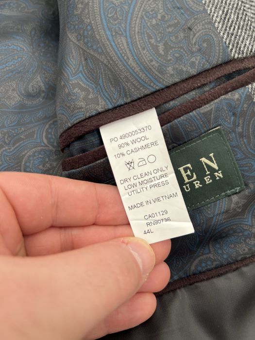 Шерстяной пиджак Ralph Lauren green label