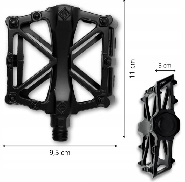 Pedały rowerowe aluminiowe platformowe MTB BMX