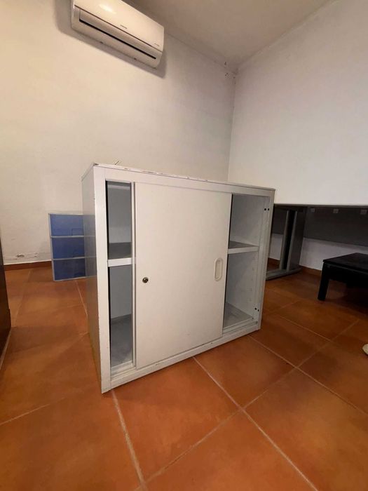 Armário de Escritório com Portas de Correr – Branco