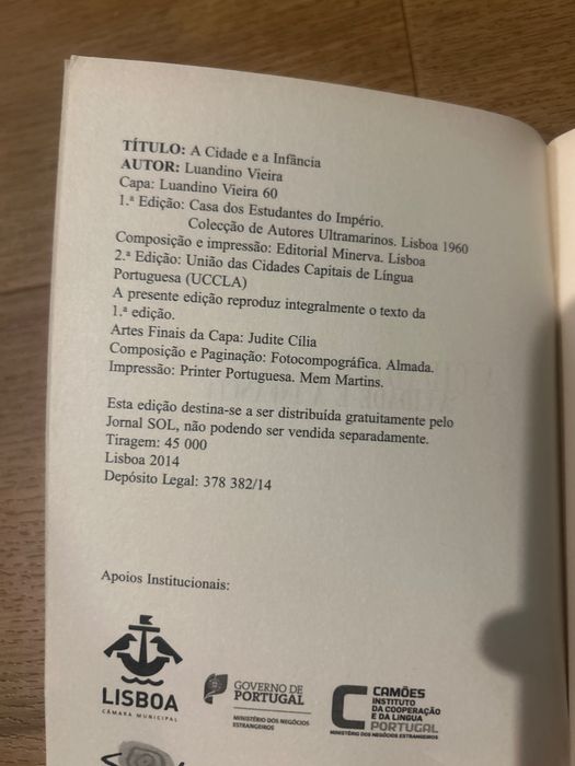 A cidade e a infância - Luandino Vieira