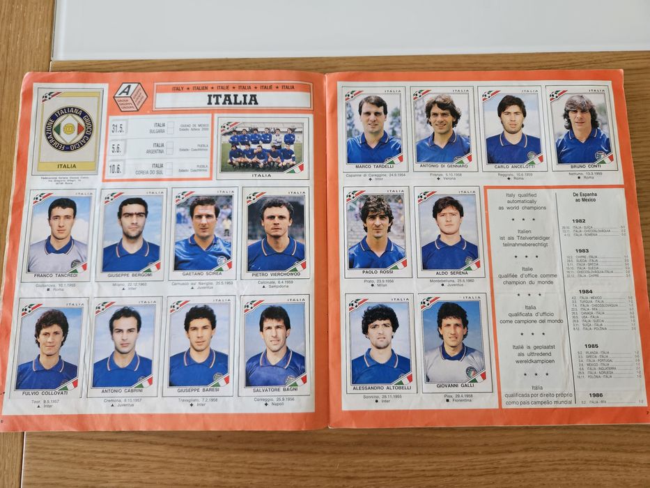 Caderneta Mundial 86 Completa