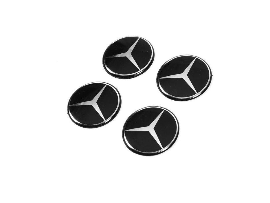 Mercedes Наклейки на ковпачки 54мм (4 шт)