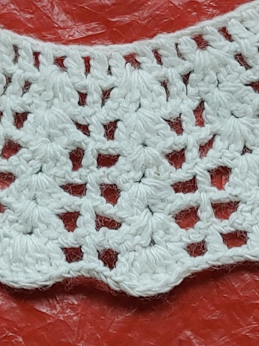 Stary kołnierzyk damski robiony  z czasów PRL