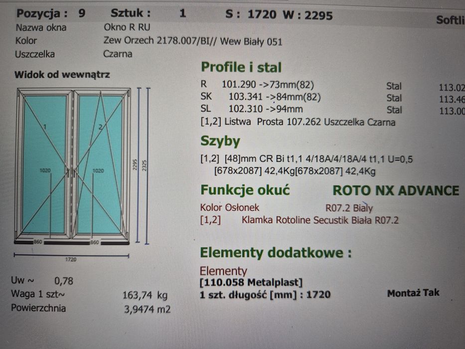 Nowe okno balkonowe!