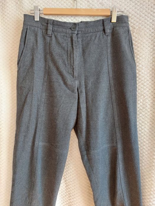 Damskie, bawełniane, ciemnoszare spodnie mom jeans. Massimo Dutti. 38.
