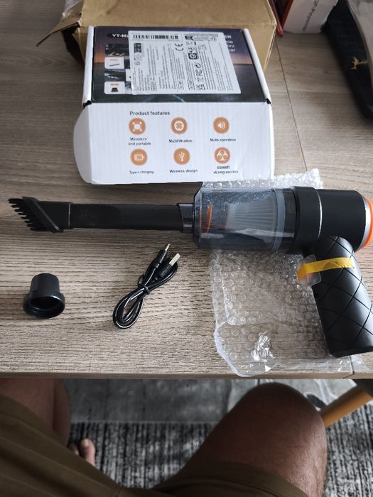 Aspirador Portátil Sem Fios (Novo) – Ideal para Carro e Casa