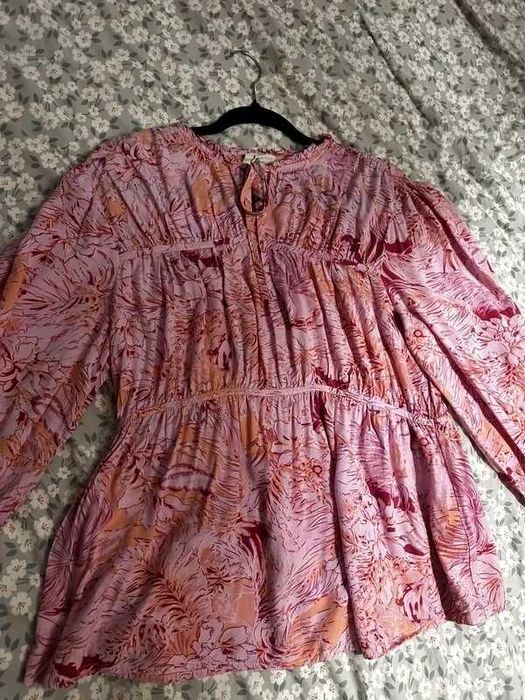Bluzka boho w kwiaty