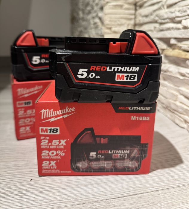 Nowa bateria Akumulator Milwaukee 5.0ah M18 RedLithium
